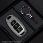 Black Warrior-Style TPU Car Key Fob Cover for Hyundai i30, ix25, Elantra, Kona, Solaris, Azera, Grandeur IG, Accent & Santa Fe TM