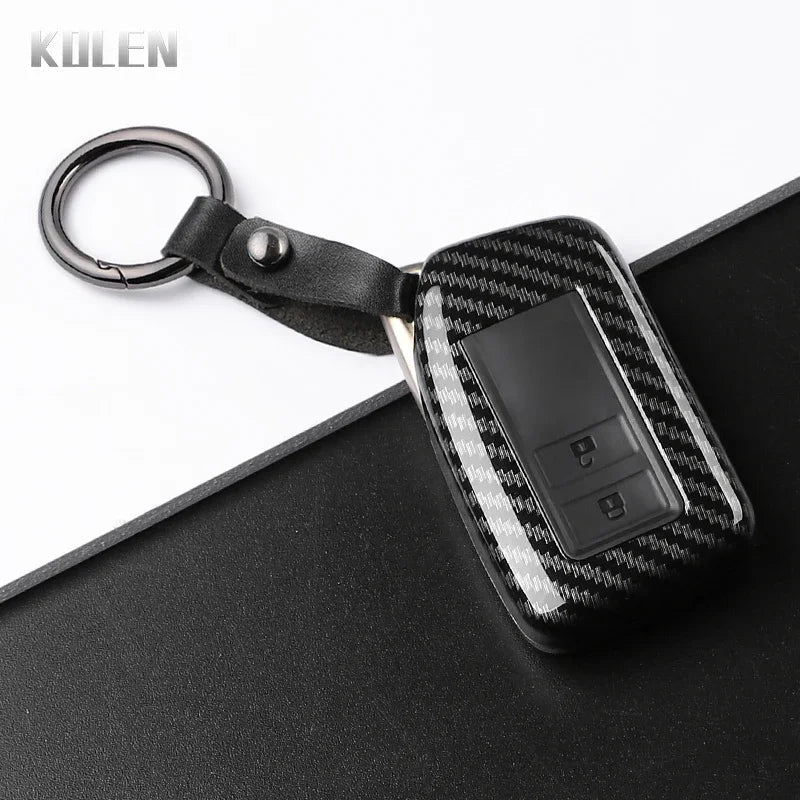 Car Key Cover Compatible with Lexus NX IS RX ES GX LX LS UX GS 200 260 300 350 RX350 ES300 NX200 NX300 – Carbon Fiber Style