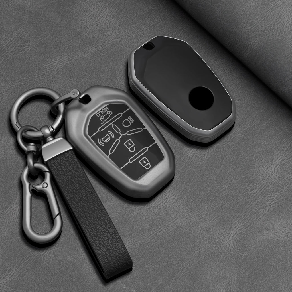TPU Car Key Fob Cover for SsangYong Rexton Y400, Y450 & G4 – 5 Buttons