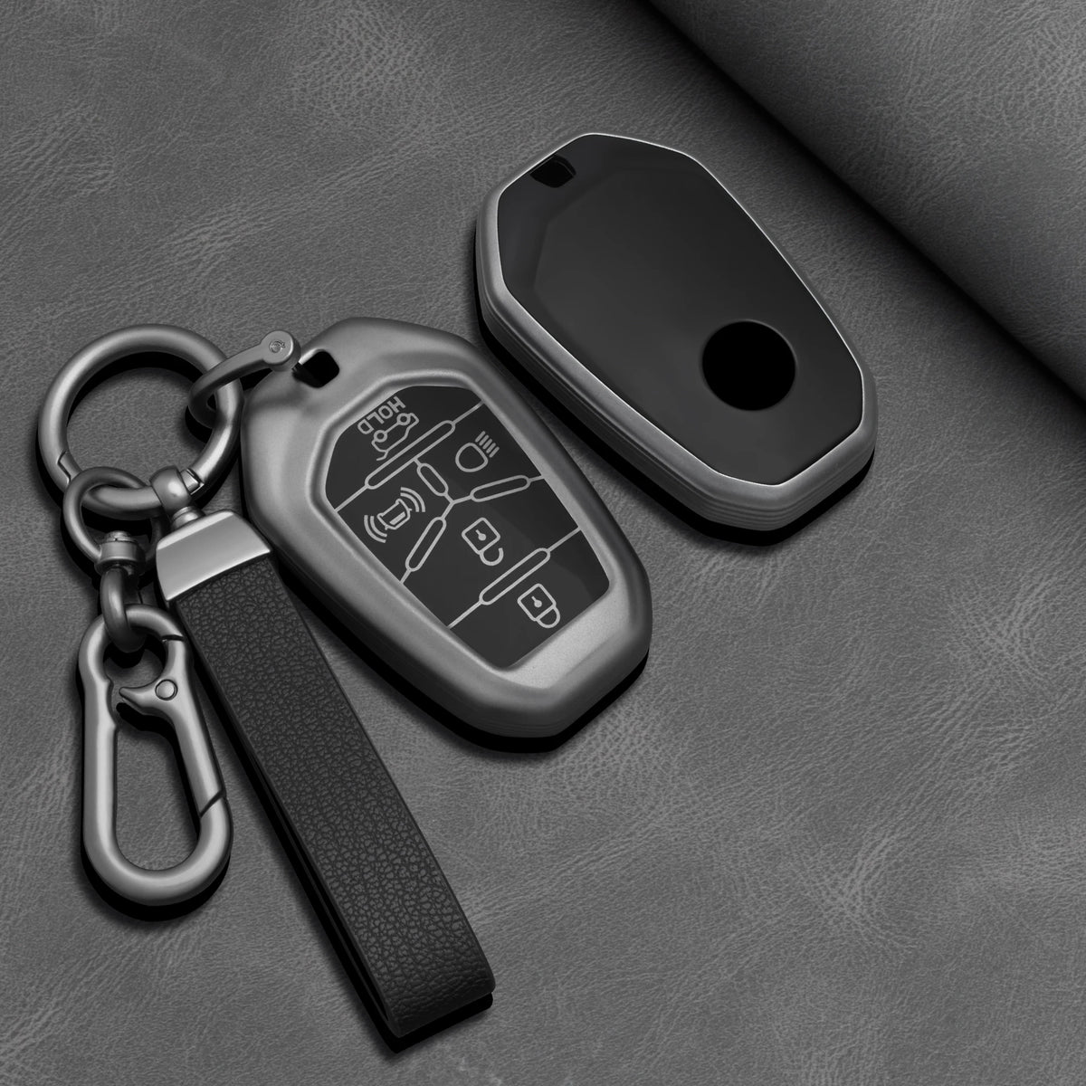 TPU Car Key Fob Cover for SsangYong Rexton Y400, Y450 & G4 – 5 Buttons