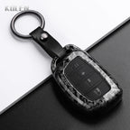 Car Key Cover Compatible with Hyundai Tucson Santa Fe Rena Sonata Elantra Creta ix35 ix45 i10 i30 i40 – Carbon Fiber Style