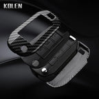 Car Key Cover Compatible with Peugeot 208 301 307 308 508 2008 3008 5008 Expert; Citroen C3 C4 C5 Cactus C6 C8 – Carbon Fiber Style
