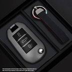 Black Warrior-Style TPU Car Key Fob Cover for Peugeot 208, 308, 408, 508, 2008, 3008, 4008 & 5008; Citroen C3, C4 Cactus, C6 & C8