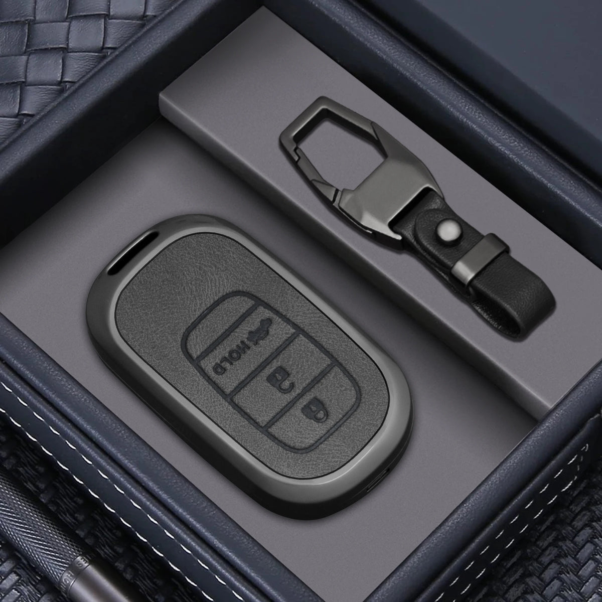 Zinc Alloy Car Key Fob Cover for Honda CR-V, Fit, Civic, Accord, HR-V, City, Odyssey & XR-V – 2/3/4 Buttons