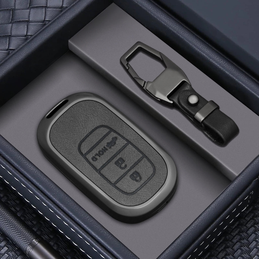Zinc Alloy Car Key Fob Cover for Honda CR-V, Fit, Civic, Accord, HR-V, City, Odyssey & XR-V – 2/3/4 Buttons