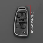 Alloy-Style Car Key Fob Cover for Audi A1, A3, A4, A5, A6, A7, Q3, Q5, Q7, Q8, TT, S3, S4, S6 & RS – 8P, 8L, B6, B7, C5, C6, 4F