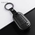 Car Key Cover Compatible with Peugeot 208 301 307 308 508 2008 3008 5008 Expert; Citroen C3 C4 C5 Cactus C6 C8 – Carbon Fiber Style