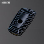Car Key Cover Compatible with BMW 1 2 3 4 5 6 7 Series X1 X3 X4 X5 X6 X7 F10 F20 F30 G20 G30 G01 F15 F16 G02 G05 F34 – Carbon Fiber Style
