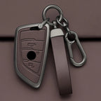 Alloy-Style Car Key Fob Cover for BMW X1, X3, X4, X5, X6, 118i, 218i, 320i, 520 & 525 – F15, F16, F30, F39, F48, G30, G11