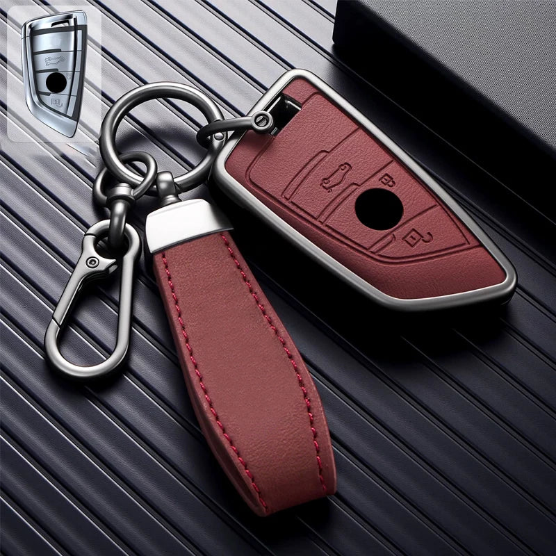 Alloy Car Key Fob Cover for BMW 2, 5, 6 & 7 Series, 216i F46, X1, X2, X3, X5, X6 & GT – 3/4 Buttons
