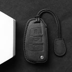 Suede Car Key Cover Compatible with Audi A1, A3, A4, A5, A6, A7, Q3, Q5, S6, B6, B7, B8, C6, 8P, 8V, 8L, TT, RS
