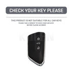 Car Key Cover Compatible with Volkswagen (VW) Golf 8 MK8 ID3 ID.4; CUPRA; Skoda Octavia A8; SEAT Leon MK4 – Carbon Fiber Style