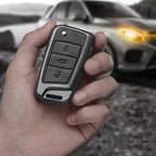 Alloy Car Key Fob Cover for Volkswagen Golf 7 GTI, Polo, T-Cross, T-Roc, Touran, Tiguan, Skoda Octavia, Rapid, Kodiaq, Fabia & SEAT