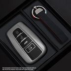 Black Warrior-Style TPU Car Key Fob Cover for Toyota Camry, RAV4, Highlander, Avalon, C-HR, Prius, Corolla & GT86