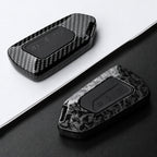 Car Key Cover Compatible with Volkswagen (VW) Golf 8 MK8 ID3 ID.4; CUPRA; Skoda Octavia A8; SEAT Leon MK4 – Carbon Fiber Style