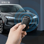 Car Key Cover Compatible with Volkswagen (VW) Polo Golf Passat Tiguan Beetle Caddy T5 Up Eos; Skoda Octavia; SEAT Leon Altea – Carbon Fiber Style