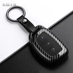 Car Key Cover Compatible with Hyundai Tucson Santa Fe Rena Sonata Elantra Creta ix35 ix45 i10 i30 i40 – Carbon Fiber Style