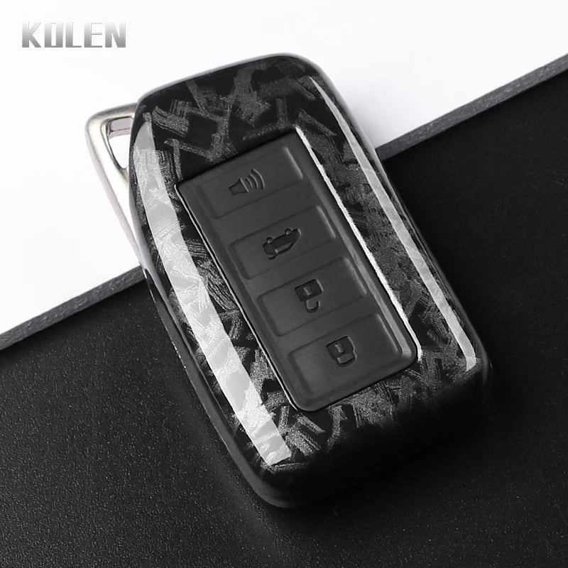 Car Key Cover Compatible with Lexus NX IS RX ES GX LX LS UX GS 200 260 300 350 RX350 ES300 NX200 NX300 – Carbon Fiber Style