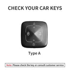 Leather Smart Remote Key Cover Compatible with ZEEKR X, 001, 007, 009, 7X, MIX