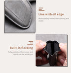 Leather Car Key Fob Cover Compatible with Great Wall GWM WEY Coffee01, Coffee02, WEY-X, WEY-S, WEY-GT, VV7 GT