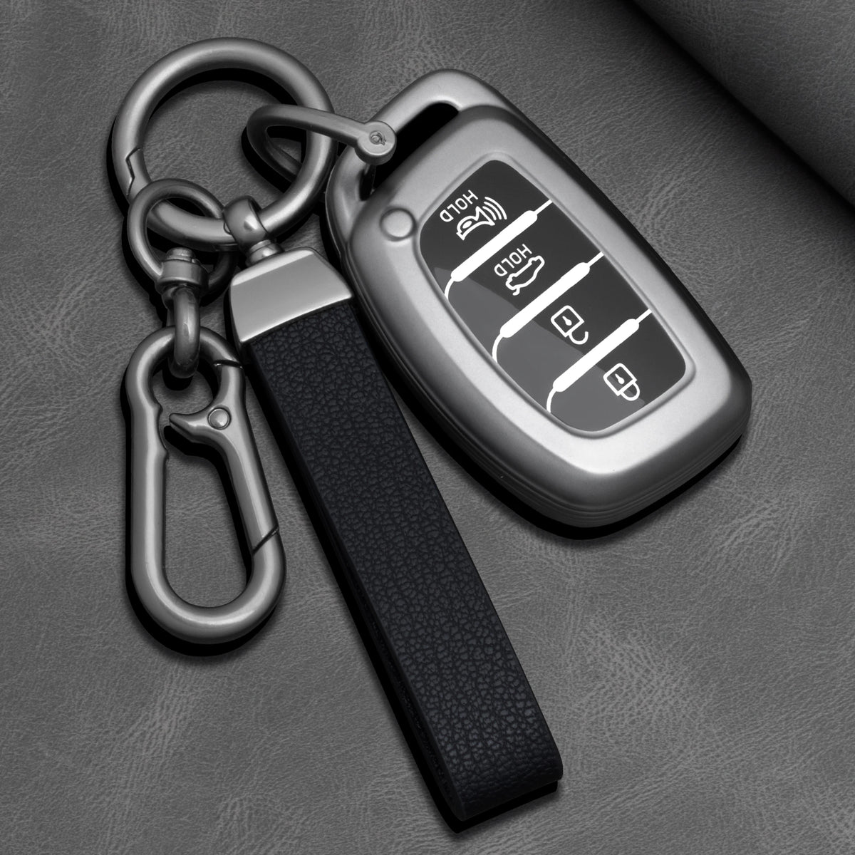 TPU Car Key Fob Cover for Hyundai Tucson, Santa Fe, Rena, Sonata, Elantra, Creta, ix35, ix45, i10, i30 & i40 – 4 Buttons