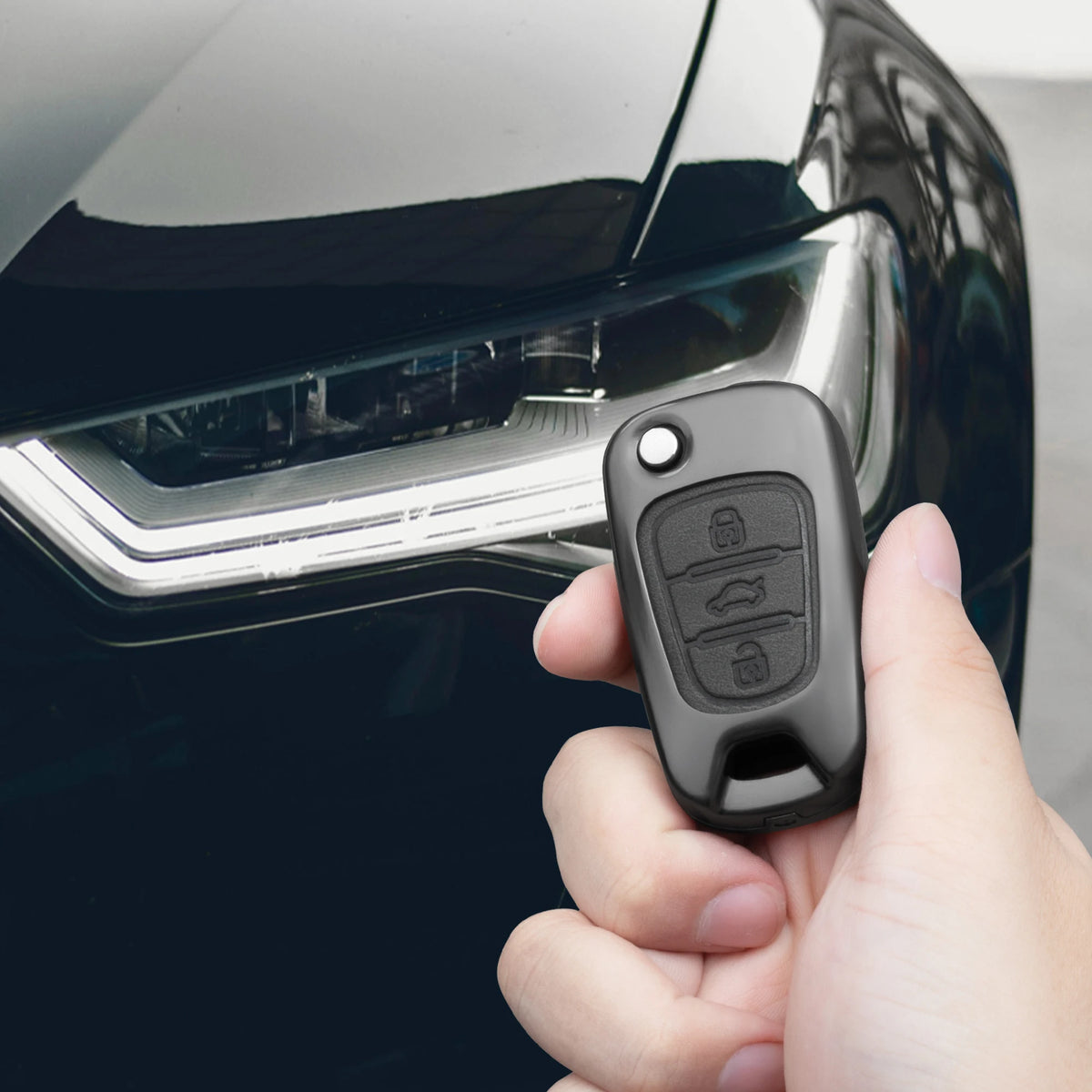 Zinc Alloy Car Key Fob Cover for Hyundai i20, i30, ix20, ix25, ix35, Elantra & Accent; Kia Sportage, Rio 3, Soul, Optima, Ceed Pro, K5, K2 & Pride