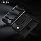Car Key Cover Compatible with Peugeot 107 207 307 308 407 607 3008 5008; Citroen Xsara Picasso C5 C6 C8 – Carbon Fiber Style