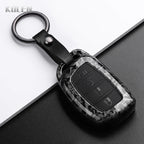 Car Key Cover Compatible with Hyundai Tucson Santa Fe Rena Sonata Elantra Creta ix35 ix45 i10 i30 i40 – Carbon Fiber Style