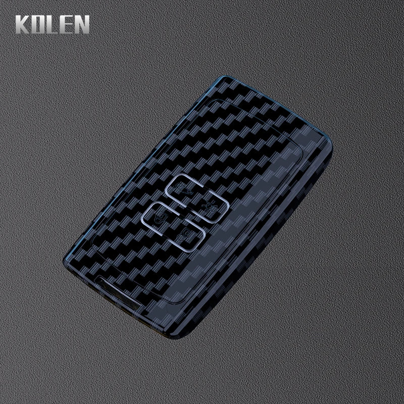 Car Key Cover Compatible with Renault Koleos Captur Kadjar Megane Clio Scenic Talisman Arkana Zoe; Dacia Sandero – Carbon Fiber Style