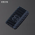 Car Key Cover Compatible with Renault Koleos Captur Kadjar Megane Clio Scenic Talisman Arkana Zoe; Dacia Sandero – Carbon Fiber Style