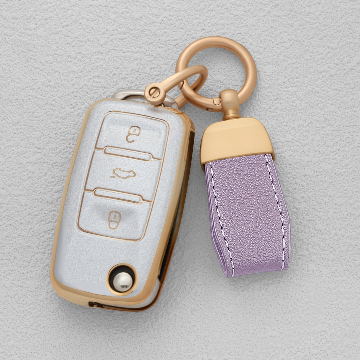 TPU Car Key Fob Cover for Volkswagen Golf 8 MK8, ID.4 & ID.3; Skoda Octavia A8 MK4
