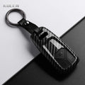 Car Key Cover Compatible with Audi A4 B9 A5 A6 8S 8W Q5 Q7 4M S4 S5 S7 TT TTS TFSI RS – Carbon Fiber Style