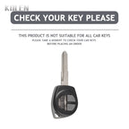 Car Key Cover Compatible with Suzuki SX4 Swift Grand Vitara Ciaz Liana S-Presso Celerio Jimny Jeemny – Carbon Fiber Style
