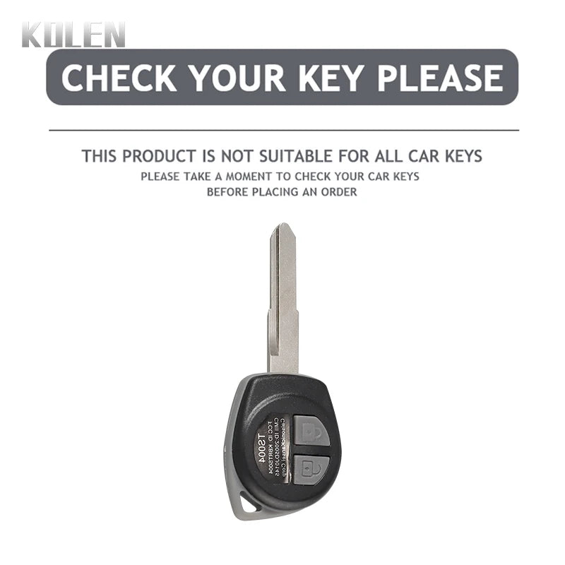 Car Key Cover Compatible with Suzuki SX4 Swift Grand Vitara Ciaz Liana S-Presso Celerio Jimny Jeemny – Carbon Fiber Style