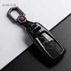 Car Key Cover Compatible with Audi A4 B9 A5 A6 8S 8W Q5 Q7 4M S4 S5 S7 TT TTS TFSI RS – Carbon Fiber Style