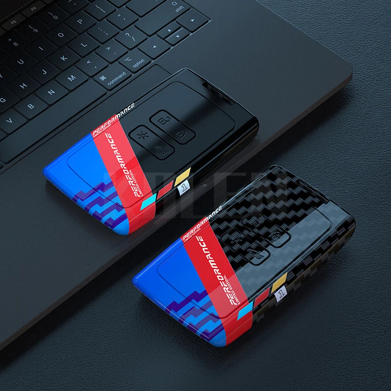 Key Card Cover Compatible with Renault Clio Captur Megane Talisman Espace Zoe Koleos Scenic 4 Arkana; Dacia Sandero – ABS Carbon Fiber Style