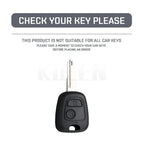 Car Key Cover Compatible with Citroen C1 C2 C3 C4; Peugeot 107 206 207 307; Toyota Aygo – Carbon Fiber Style