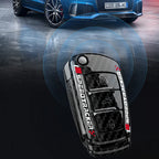 Car Key Cover Compatible with Audi A1 A3 A4 8P 8L 8V A5 B6 B7 A6 A7 C5 C6 Q3 Q5 Q7 4F S3 S4 S6 RS3 TT – Carbon Fiber Style