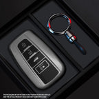 Black Warrior-Style TPU Car Key Fob Cover for Toyota Camry, RAV4, Highlander, Avalon, C-HR, Prius, Corolla & GT86