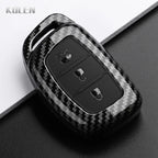 Car Key Cover Compatible with Hyundai Tucson Santa Fe Rena Sonata Elantra Creta ix35 ix45 i10 i30 i40 – Carbon Fiber Style