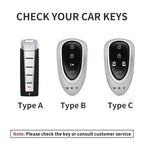 Leather Car Key Fob Cover Compatible with Great Wall GWM WEY Coffee01, Coffee02, WEY-X, WEY-S, WEY-GT, VV7 GT