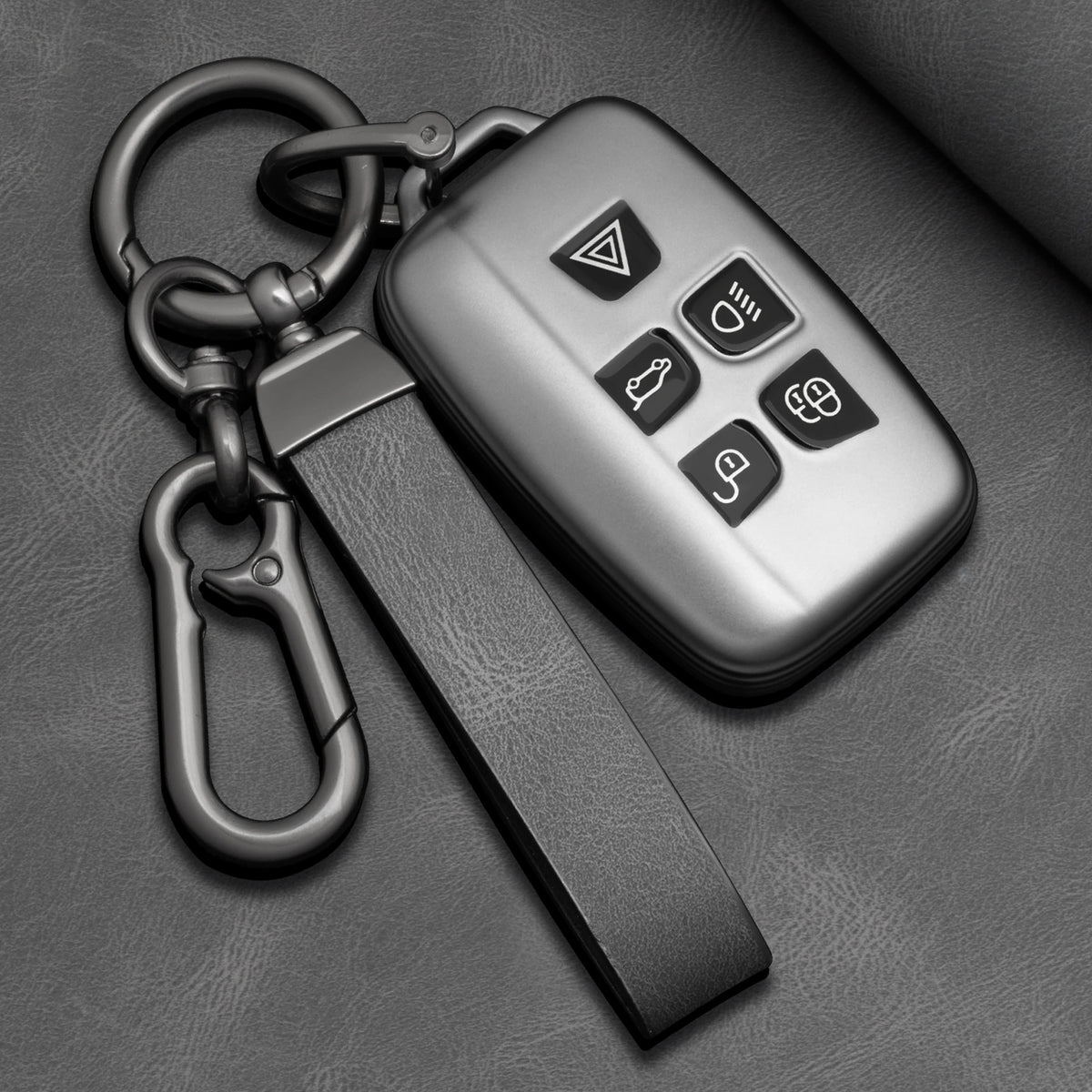 TPU Car Key Fob Cover for Land Rover Range Rover, Evoque, Sport, Freelander, Discovery & Velar; Jaguar XE, XF & XJ – 2012