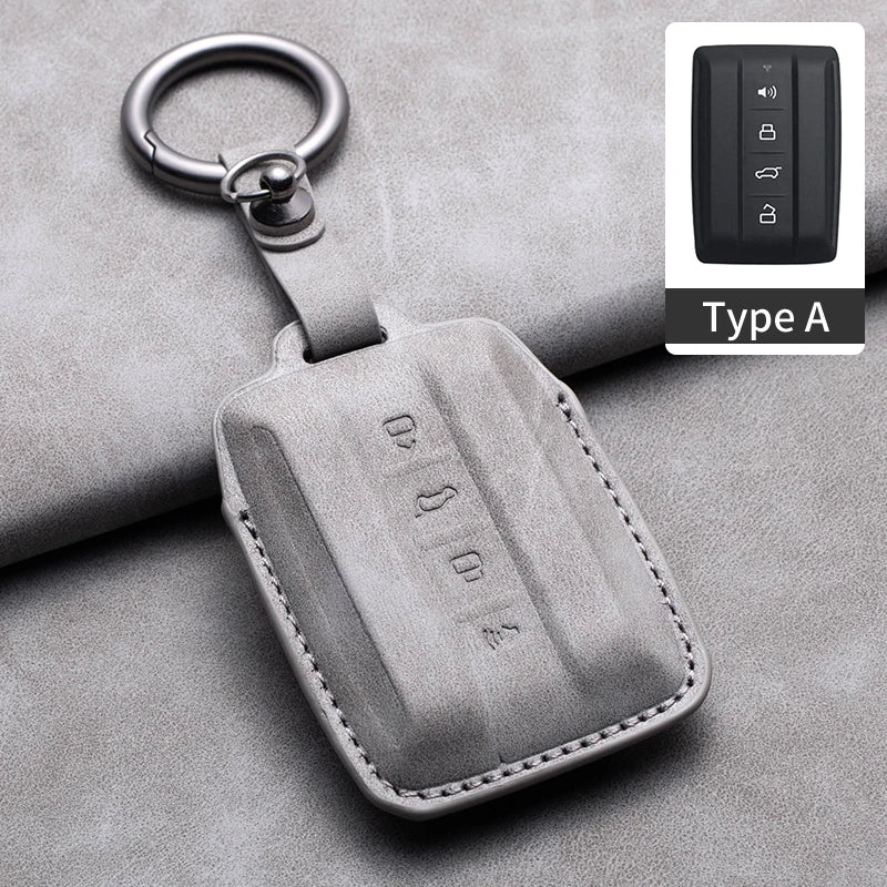 Leather Remote Key Fob Case Compatible with TANK 300, 500
