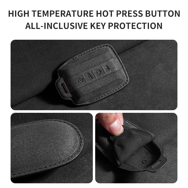 Suede Remote Key Fob Cover Compatible with TANK 300, 500