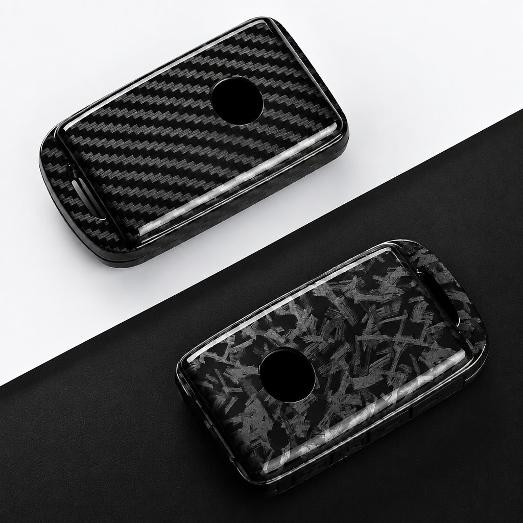 Car Key Cover Compatible with Mazda 3 Axela CX30 CX-4 CX5 CX-5 CX8 CX-8 CX-30 CX9 CX-9 – Carbon Fiber Style