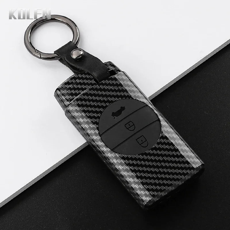 Car Key Cover Compatible with Chery Tiggo 7 Pro 8 Pro EXEED Tiggo 2 3X Arrizo 5 Pro GX 5X EQ7 – Carbon Fiber Style