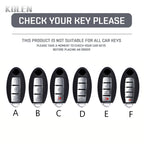 Car Key Cover Compatible with Nissan Qashqai X-Trail T32 T31 Juke J10 J11 Kicks Tiida Pathfinder Note; Infiniti – Carbon Fiber Style