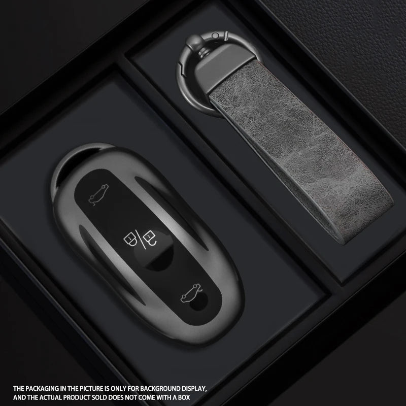 Black Warrior-Style TPU Car Key Fob Cover for Tesla Model 3, Model S & Model Y