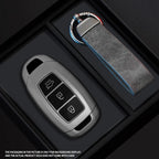 Black Warrior-Style TPU Car Key Fob Cover for Hyundai i30, ix25, Elantra, Kona, Solaris, Azera, Grandeur IG, Accent & Santa Fe TM