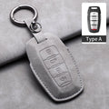 Leather Car Key Cover Compatible with Great Wall Haval/Hover H6, H7, H8, H4, H9, F5, F7, H2S, H3, H5, M6, Dargo, B07, A07